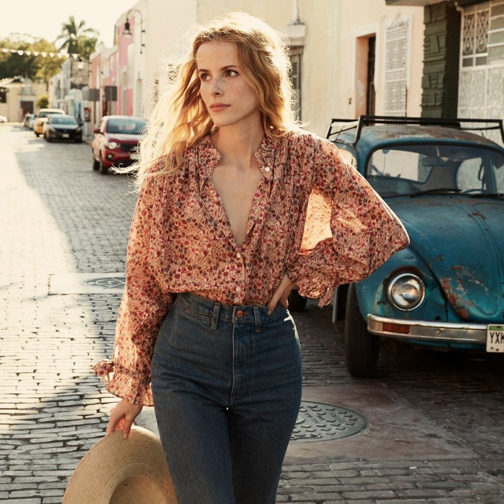 Doen Rose Top in Medium